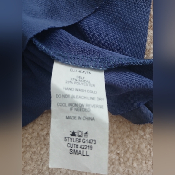 Bluheaven Asymmetrical blue dress sz S.  Short Sleeved.  FL - Picture 6 of 10